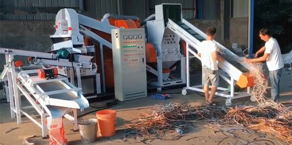 Loading 600S copper wire granulator recycling machine to Japan- KLAY