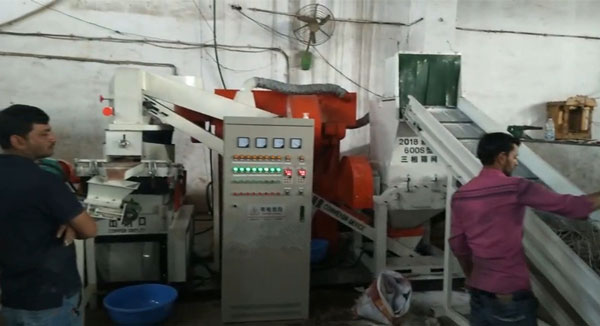 Advanced copper wire recycling machine to India