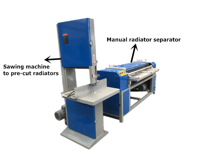 manual radiator recycling machine detail1