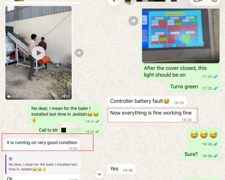 KLG wire granulator machine client feedback