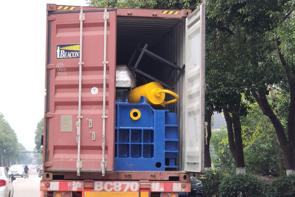 Loading Scrap Metal Recycling Machines to Korea